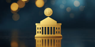 Imagem em formato jornalístico sobre o interesse de instituições em ETFs de criptomoedas