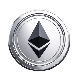 Ícone animado flutuante representando a criptomoeda Ethereum (ETH)