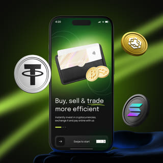 Interface de negociação Renditell exibida num dispositivo móvel