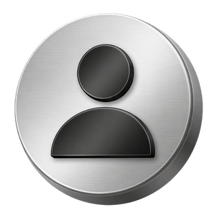Avatar de utilizador em prata com efeito 3D decorativo, presente na página de FAQ