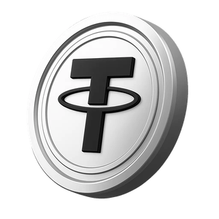 Tether USDT na área de detalhes da conta